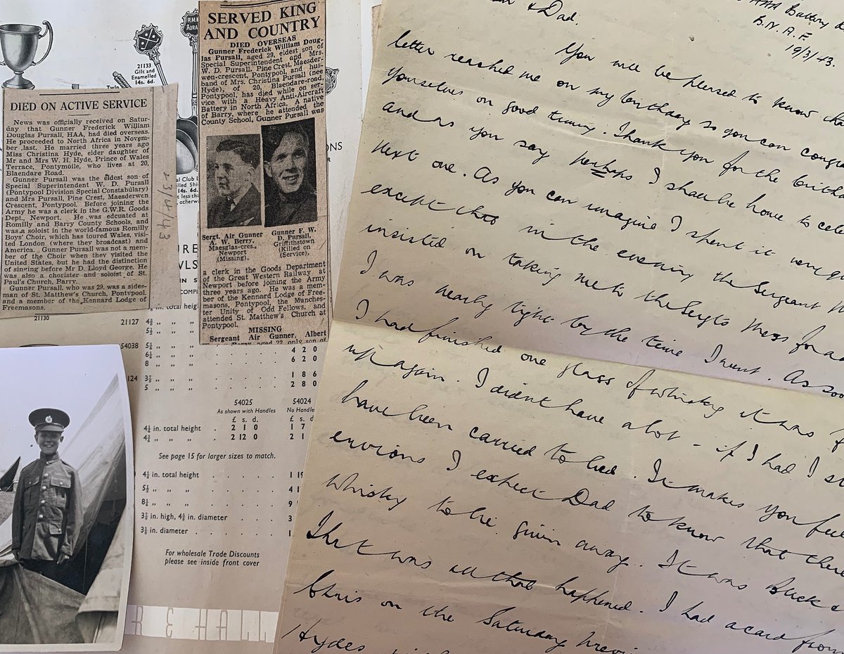 ecambsfenland's tweet photo. Gunner Frederick Pursall - died in N. Africa, aged 29. From a young age his ambition was to join the army and enrolled in 1939. Poignantly he wrote to his parents before he died &amp; on his birthday “perhaps I shall be home to celebrate my next one”. He died 3 weeks later. #VEDay75 https://t.co/lXafxVVcg5