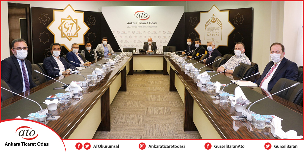 13, 57, 58, 59, 65 No’lu Meslek Komiteleri temsilcileri, pandemi sürecinin reklamcılık, ulaşım, turizm, kültür ve sanat etkinlikleri, danışmanlık gibi birbiri ile etkileşim halindeki sektörlere etkisi hakkında konuşmak üzere #ATO Başkanı <a href="/GurselBaran/">Gürsel Baran</a> ile bir araya geldiler.