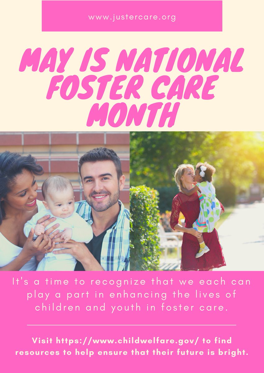 JusterCare's tweet photo. #fostercaremonth #fostercare #childrencare #children #justercare #nonprofit https://t.co/sYPUQ2bctl