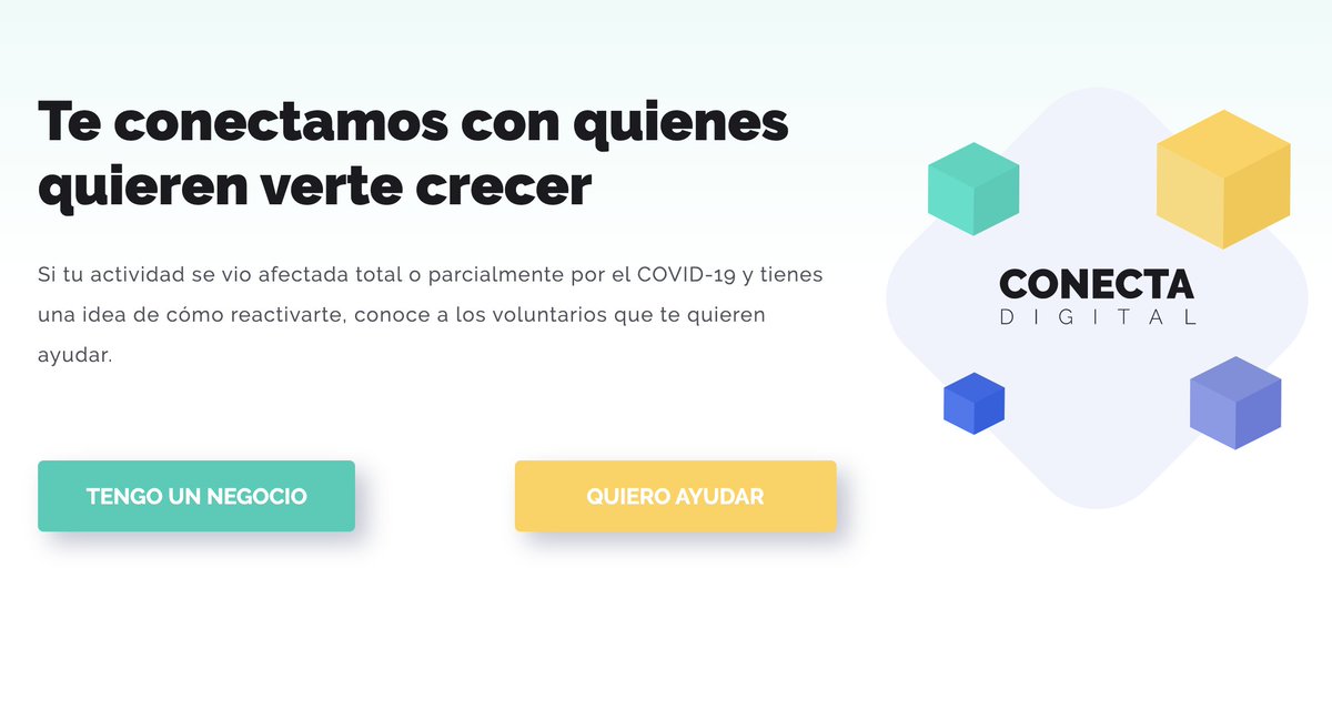 techforgood_es's tweet photo. Nos encanta la nueva plataforma "Conecta Digital" para poner en contacto a #negocios afectados por el confinamiento con #profesionales que les pueden ayudar a #digitalizar (crear web, vender online, repartir a domicilio, entender datos de clientes...). 👉 https://t.co/mi8SEx0HKP https://t.co/Pxe7kwhRfl