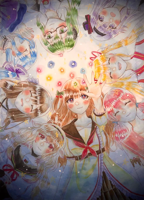 #アイドル部の侵略 
 #すずあーと  #イオリの森美術館  #ちぇり絵  #めめアート  #いろは絵馬  #ふたばあーと  #ピノの自由帳 #なとあーと
遅れちゃったけどGW企画お疲れさまでしたー!めちゃめちゃ楽しかった⸜(*ˊᵕˋ*)⸝
ちなみに私の中でこの企画中に変化したのは、めめめちゃんに惚れました 