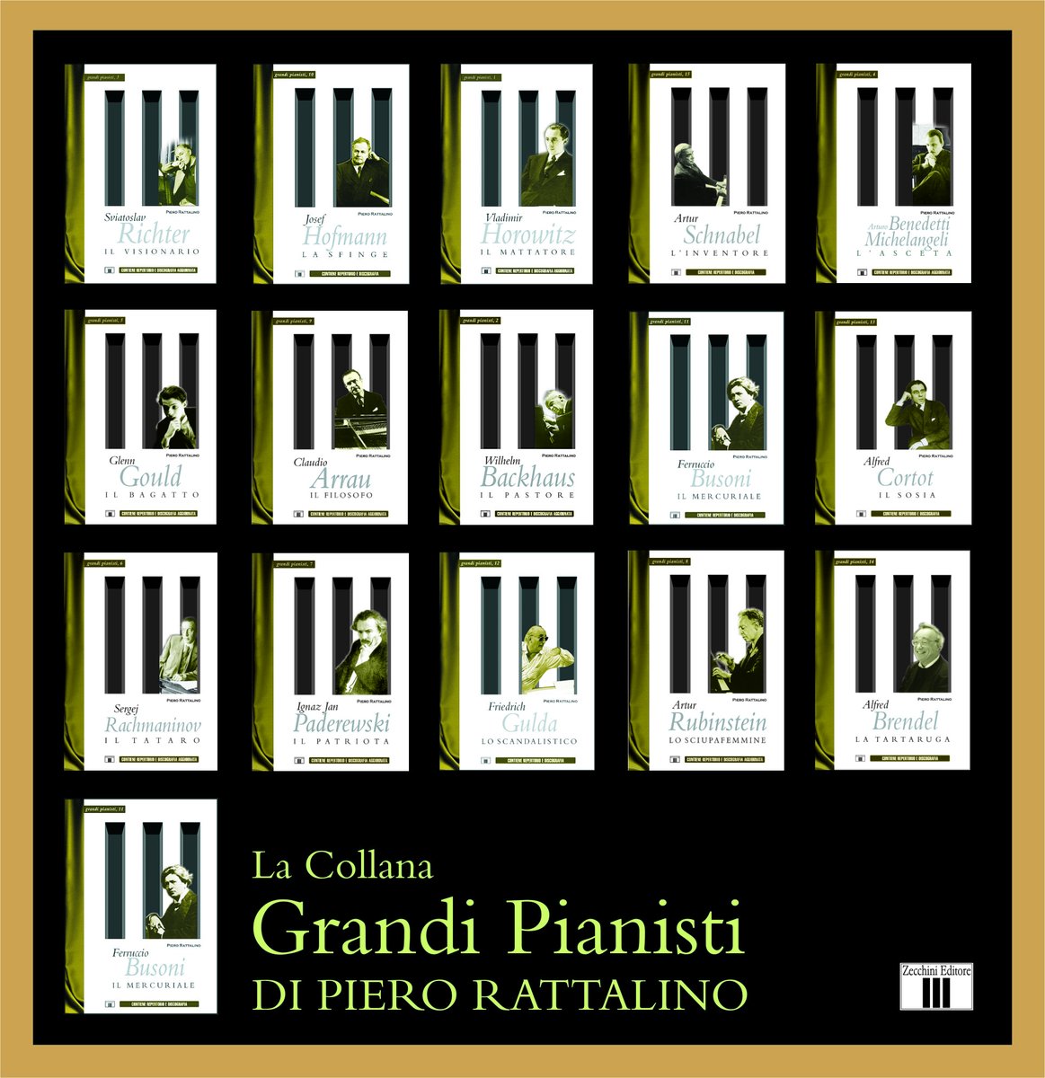 La collana “Grandi Pianisti” di Piero Rattalino è un documento indispensabile per ogni appassionato di pianoforte e di storia dell'interpretazione del Novecento. 😎
Per leggere le schede del libri, cliccate sul link:
zecchini.com/index.php?_rou…