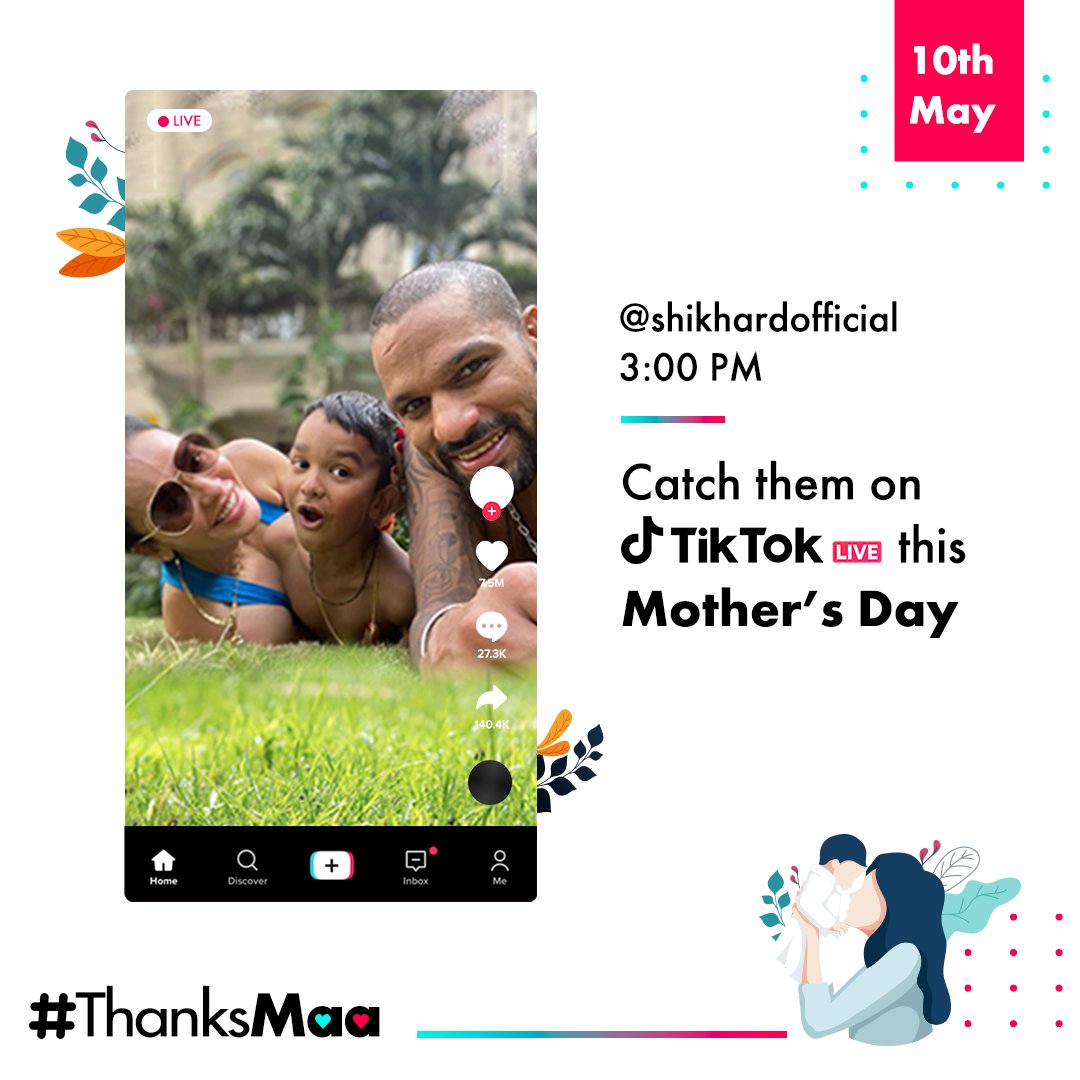 Tiktok India Catch Sdhawan25 Off Field With His Dearest Wifey Ayesha Dhawan Live On Tiktok Be There At 3 Pm On 10th May Thanksmaa Tiktokindia Tiktok T Co Kzkxhpmmqc