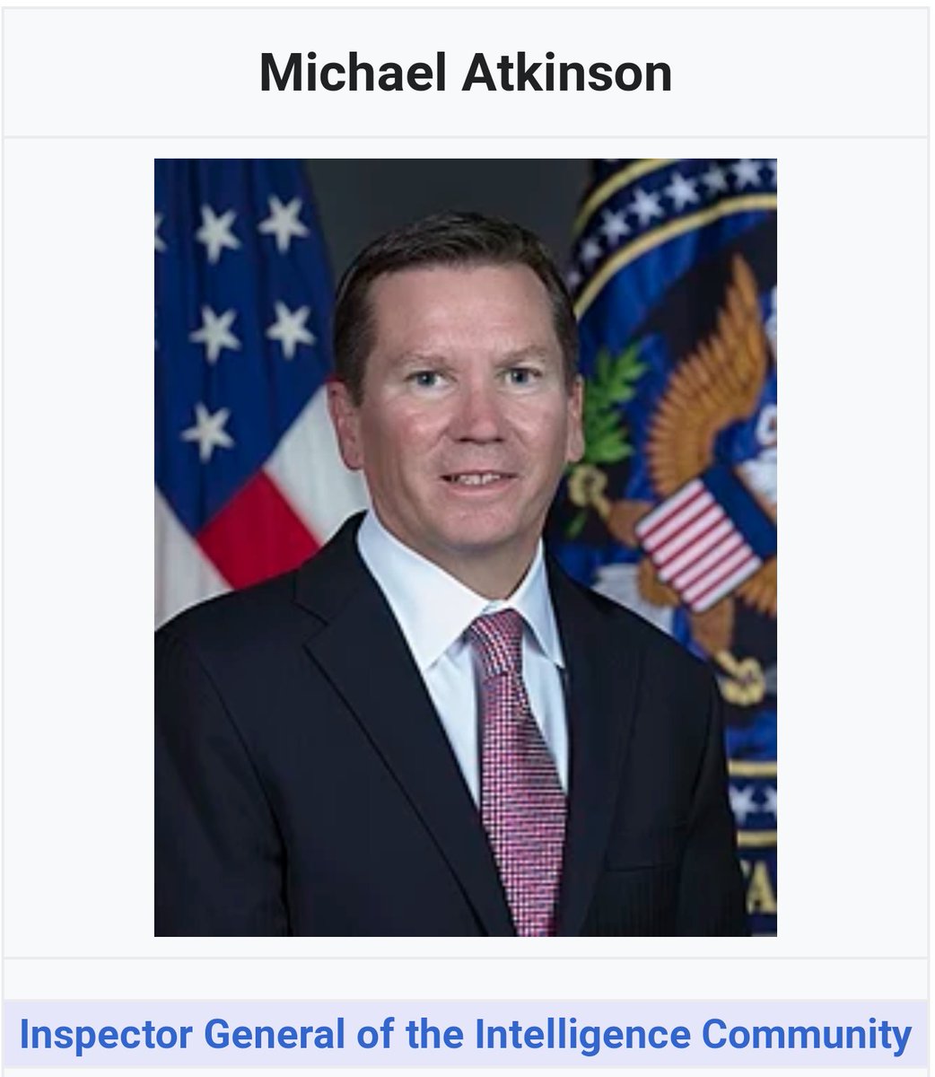jeffld's tweet photo. Who is #MichaelAtkinson an why is the corrupt media so upset about him being fired?
#WhistleblowerScandal https://t.co/EXWBDmoccf