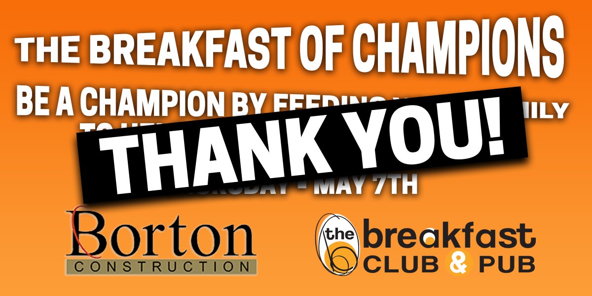 BCandPub's tweet photo. THANK YOU to everyone that ordered breakfast yesterday and a HUGE shout out to Borton Construction for matching our sales! We are very excited and grateful to pay this forward to The Salvation Army and Catholic Charities! Thank you, thank you for everyone's support &amp; generosity! https://t.co/MLs9T0YMHL