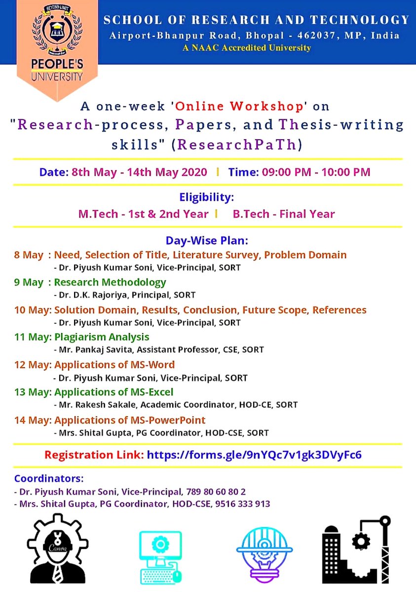 SortPu's tweet photo. An online workshop, as well as lectures and courses, is a great way for trained professionals to share their knowledge. 

SORT is conducting One-Week Online Workshop on "Research-process, Papers, and Thesis-writing skills" (Research Path)
@SortPu 
@Uni_Peoples https://t.co/HWZNAkDhUx