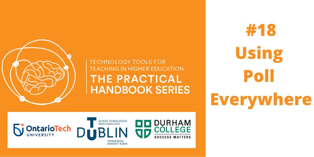 TUDublinEntEng's tweet photo. Dr Ginny Brunton's section of 'The Practical Handbook Series': 'Engaging Students to Build Knowledge with Poll Everywhere' shows us how useful this learning tool can be in terms of universal design for learning. Read &amp; see more here: https://t.co/LTjOCl4gAR https://t.co/HhRrjWaXsj