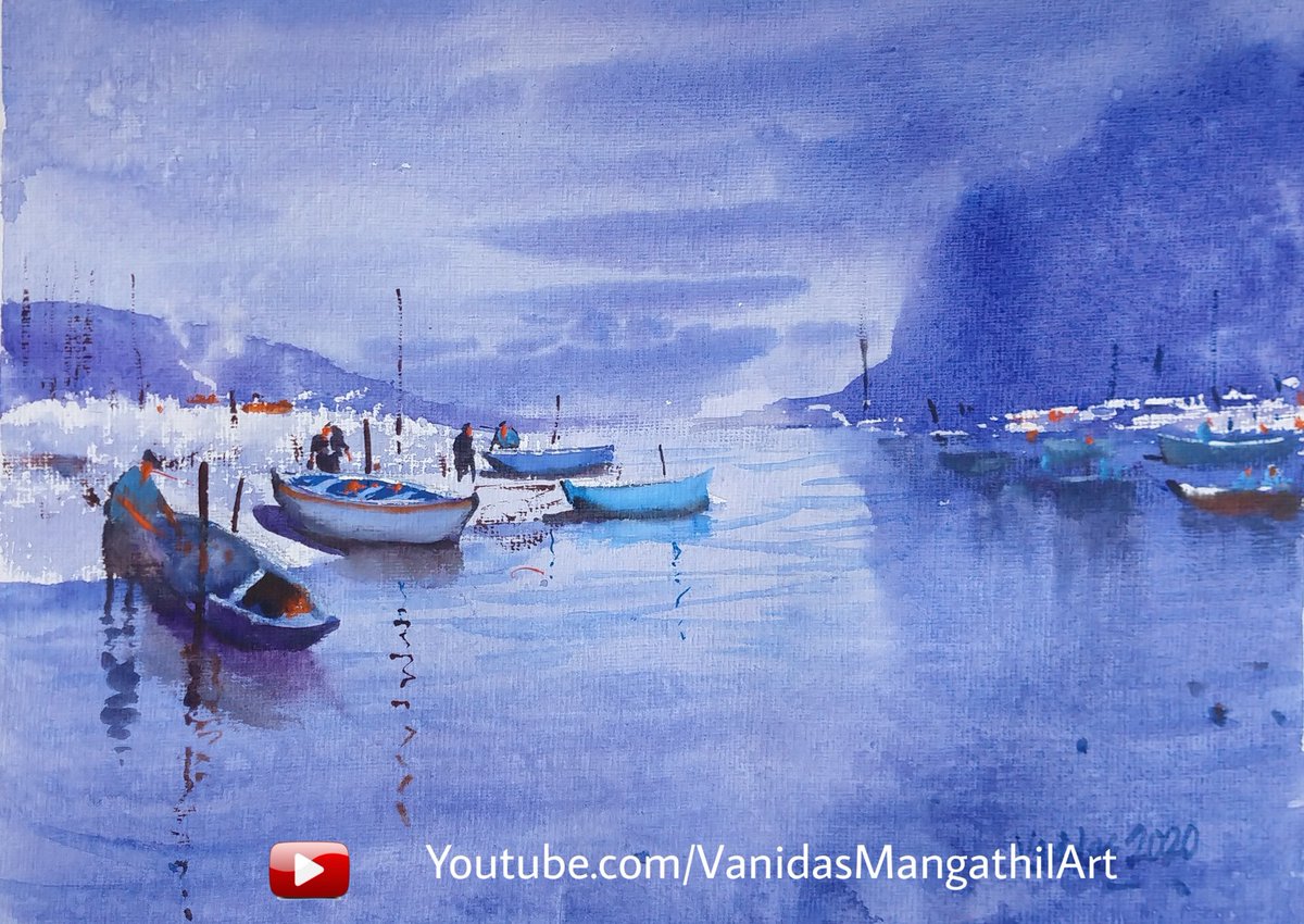 WatercolorIsFun's tweet photo. Watercolour is fun - playing with watercolours and imagination.. Blue is my favourite colour when it comes to painting ..
Fully narrated video at my channel VanidasMangathilArt ...
#watercolor #watercolour #vanidasmangathilart #landscape #vanidas #vanidasmangathil https://t.co/McbKug908i
