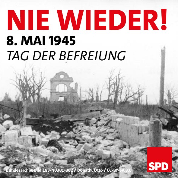 JusosBramsche's tweet photo. Keinen Fußbreit dem #Faschismus

#niewiederfaschismus 
#TagDerBefreiung 
#fckafd https://t.co/ot2GdA22UP