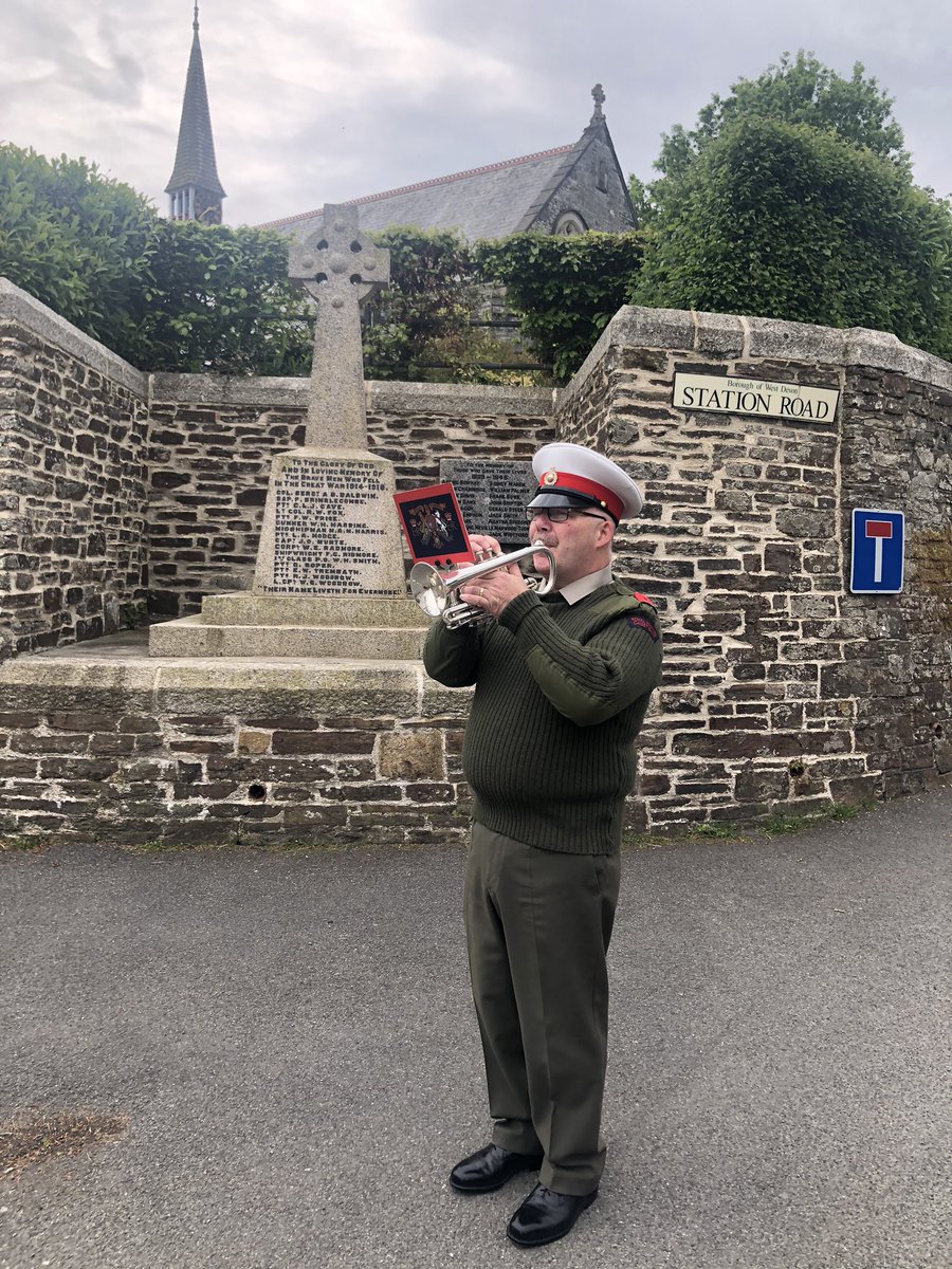 VE Day Horrabridge The Last post 2mins silence Reveille played at war memorial <a href="/horrabridge/">The Old School House</a> live on <a href="/radiowalkham/">radiowalkham</a>