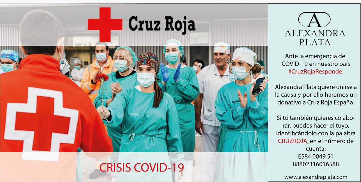 Alexandra_Plata's tweet photo. Ante la emergencia del COVID-19 en nuestro país, Alexandra Plata colabora con Cruz Roja https://t.co/zt7kcGg9Se