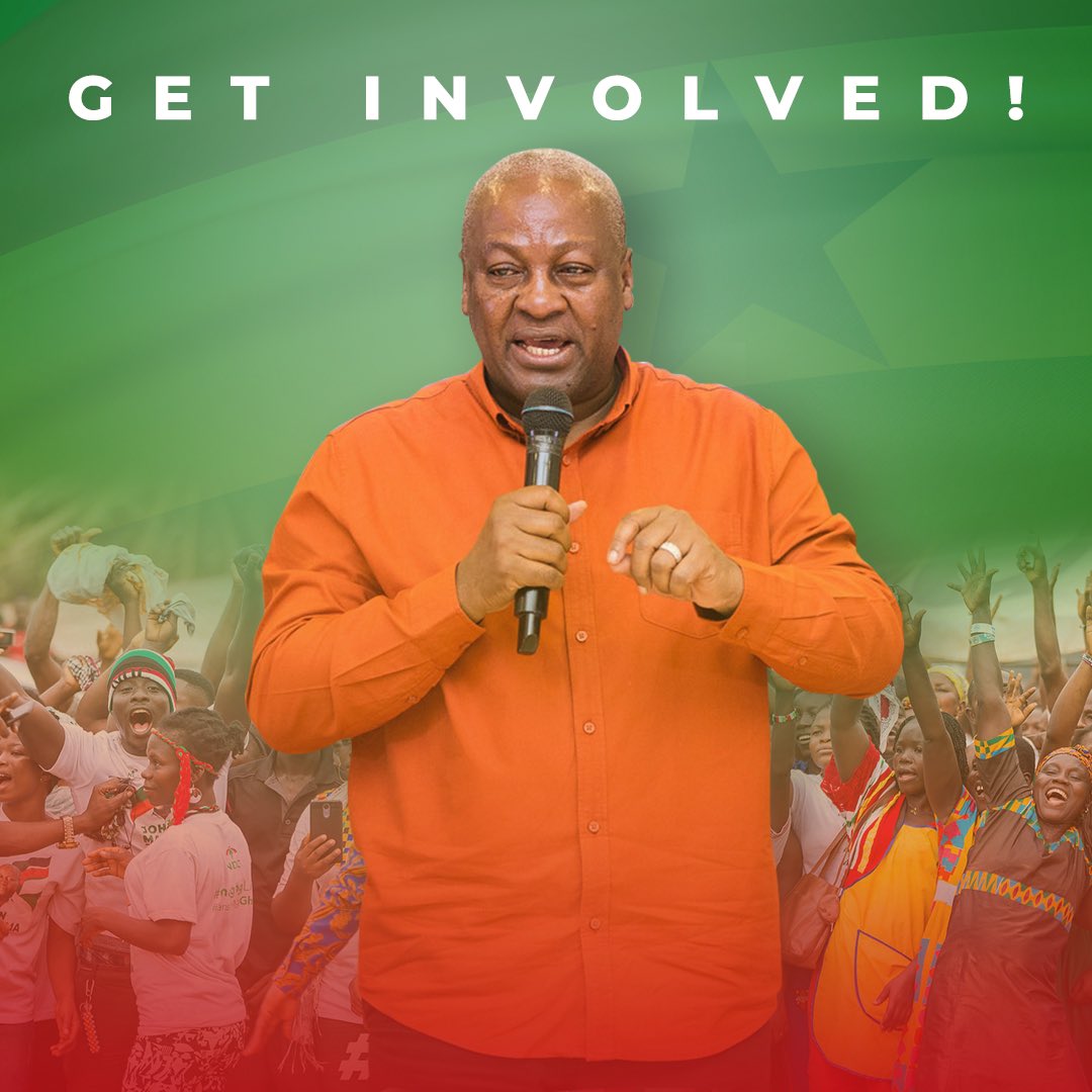 JDMahama's tweet image. I invite you to join the call to GET INVOLVED. Locate a branch of the NDC near you and let's work together for Victory 2020. You can also visit johnmahama.org and Let’s Talk. 
#JohnMahama.