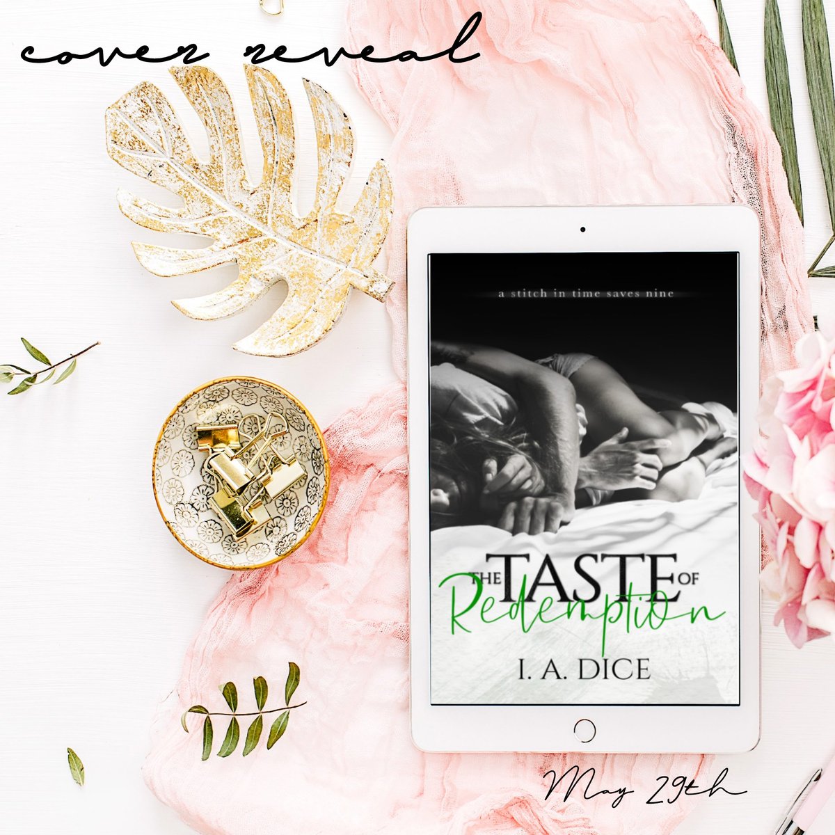♡ ♡ 𝐂𝐎𝐕𝐄𝐑 𝐑𝐄𝐕𝐄𝐀𝐋 ♡ ♡
The Taste of Redemption by I. A. Dice is releasing on May 29th!
#TBR ➜ bit.ly/2xlO724
#CoverDesign ➜ NET Hook &amp; Line Design