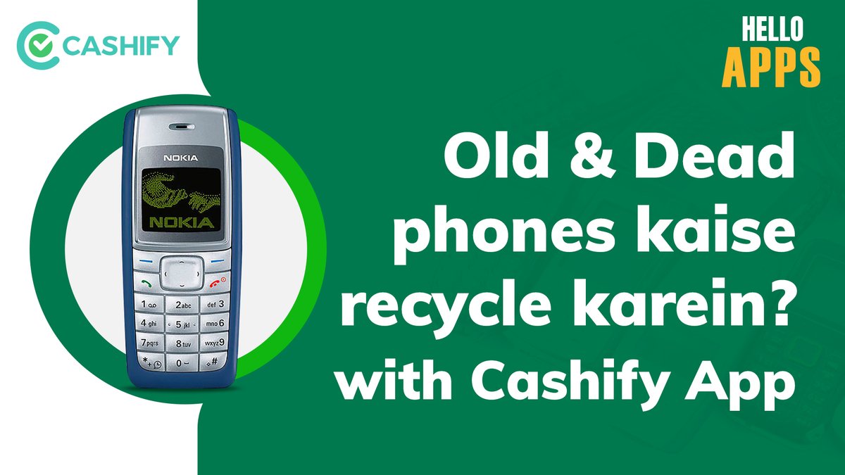 Cashify_'s tweet photo. Recycling your old phone is now just a click away.
Watch this #HelloApps video and find out how: https://t.co/hQCdtNnaVG https://t.co/sR8rvUHklI