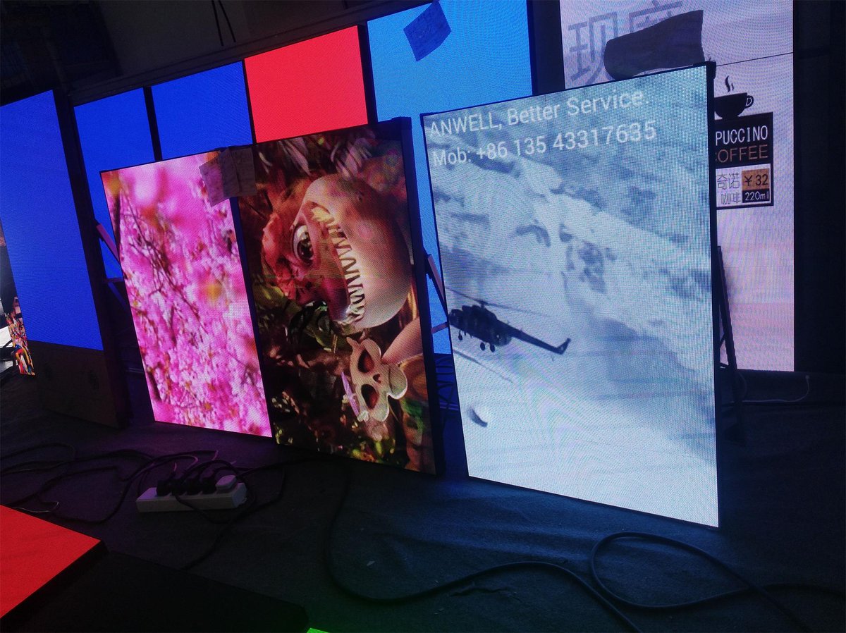 IndustryAnwell's tweet image. P2.5 mirror LED advertising signage
Factory price indoor full color P2.5 led poster, 640x1920mm high quality P2.5 led screen suitable for indoor advertising.

#mirrowledscreen #posterleddisplay #ledaddisplay #portableledposter #standledscreen #leddigitalsignage #ledvideowall