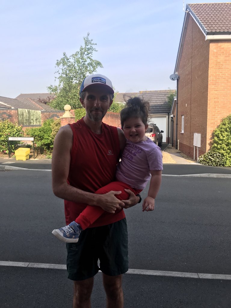 edwardc26's tweet photo. Proud dad moment this morning when my two year old asked if she could go running with me. It was so cute and the best quarter of a mile I have run. Watch out @WelshAthletics a future athlete is on its way 😉😂 @dads_running @runr_uk @VeganRunnersUK https://t.co/QziYamBdNa