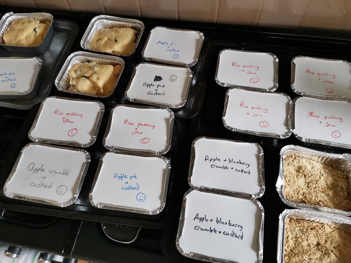 dibrannan's tweet photo. We, in Wymondham, Norfolk continue to be busy cooking for the Homeless and Vulnerable. Thanks everyone for donations that come to us via @jenh4192. We are so lucky, using the ingredients every week to make the 45 mains and 45 desserts. Always need donations, keep it coming guys. https://t.co/28zv1hNfO6