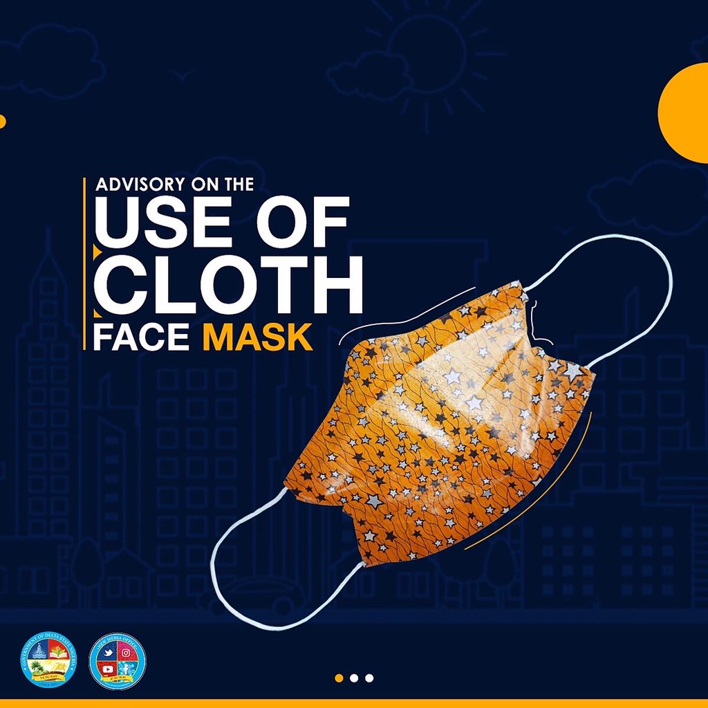 IAOkowa's tweet photo. To protect yourselves and your loved ones from #COVID19, please adhere to the following guidelines when using your face masks. https://t.co/Vw5crrlVnb