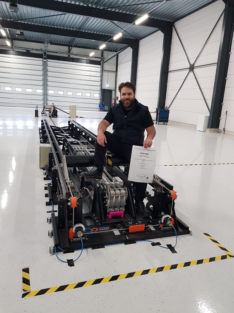 AmpyxPower's tweet photo. After an application process of 3 years the Patent and Trademark office issued the official certificate and published the patent for our method for landing a tethered aircraft as well as a take-off and landing system. 
https://t.co/IH15o0Rx3x
#aviation #drones #invention https://t.co/j1Vx1Le8pF