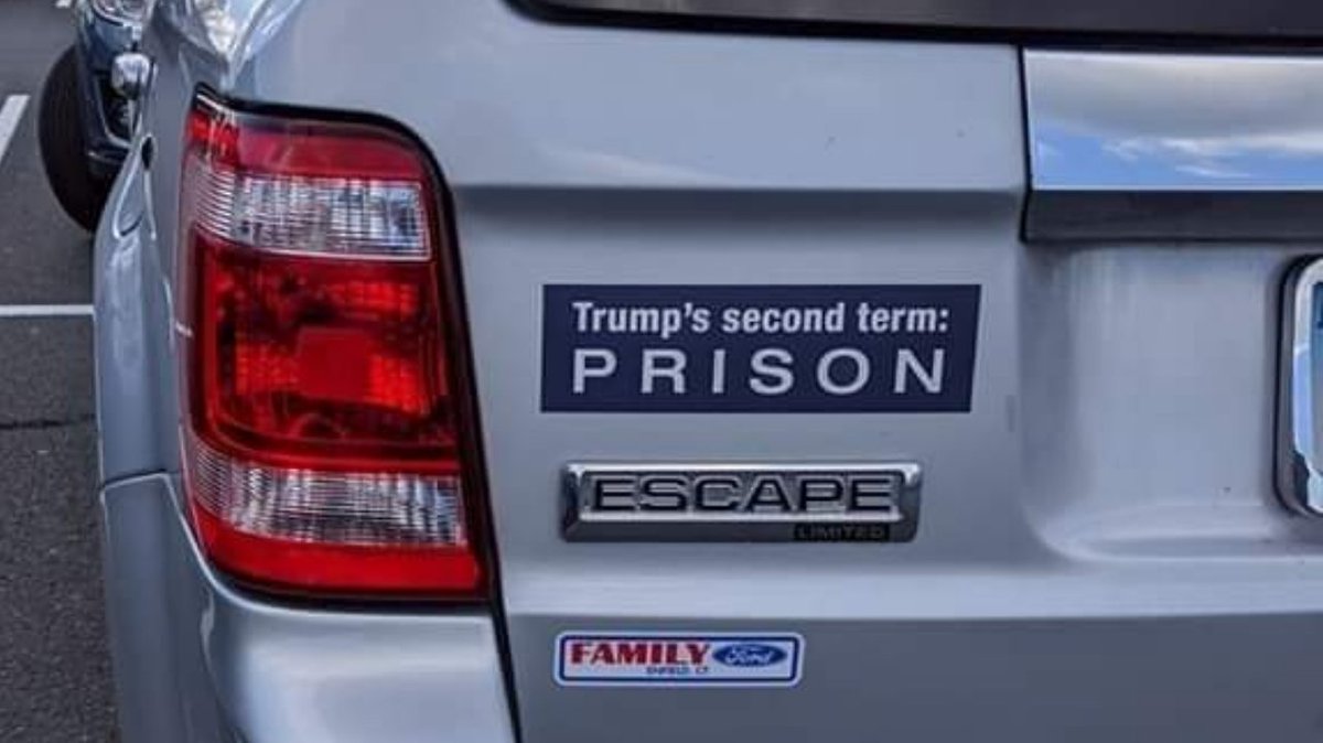 Today's award for best
bumper sticker goes to...

#Resist #Trump #1u #tcot #maga #kag #QAnon #WWG1GWA #COVID19 #coronavirus #pandemic #TrumpMeltdown #NotMeUs