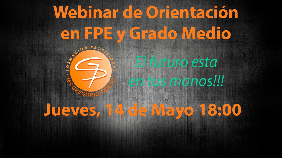 Ies_GPrieto's tweet photo. WEBINARS SOBRE LA FORMACIÓN PROFESIONAL EN EL IES GREGORIO PRIETO

https://t.co/Pr3wkC2RaR https://t.co/8U9nBrFbIS
