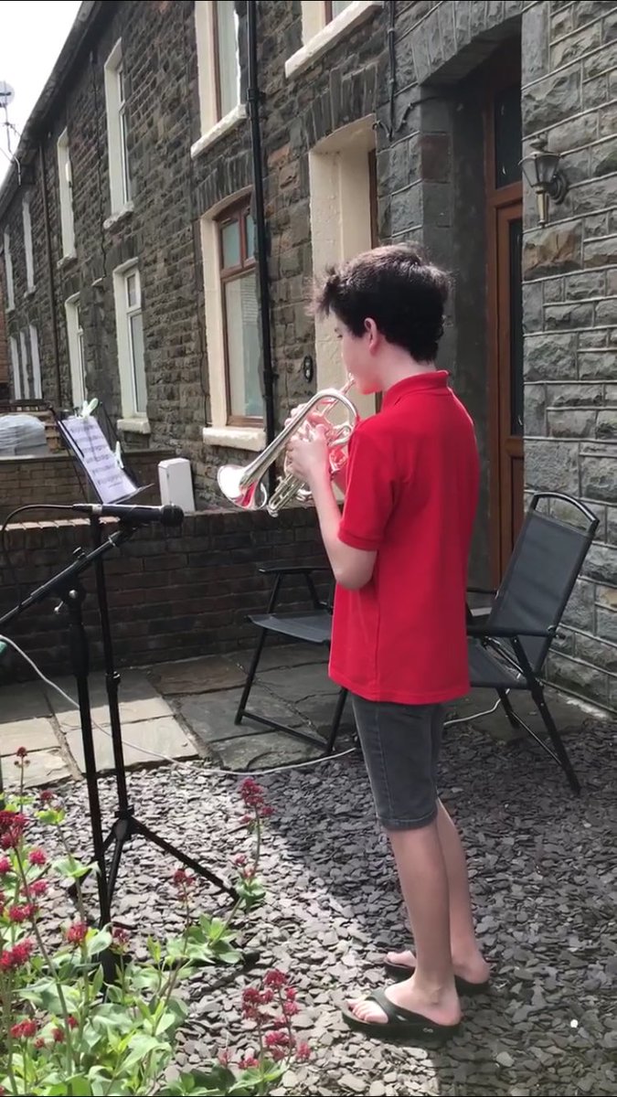 RCT Music Service - Gwasanaeth Cerdd RhCT (@rctmusicservice) on Twitter photo Today the nation commemorate 75 years since VE Day. To mark the two minutes silence held across the nation, Tal from <a href="/TreorchyComp/">Headteacher</a> taught himself the last post and then performed it to everyone in his street. Well done Tal - a very thoughtful thing to do. #VEDay75 Today the nation commemorate 75 years since VE Day. To mark the two minutes silence held across the nation, Tal from <a href="/TreorchyComp/">Headteacher</a> taught himself the last post and then performed it to everyone in his street. Well done Tal - a very thoughtful thing to do. #VEDay75