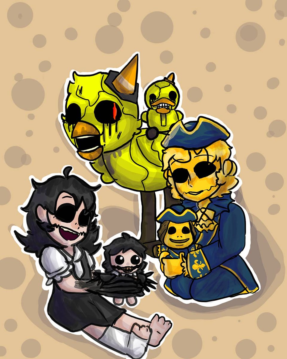 Beboo_Jay's tweet photo. The monsters and their plushies :'3
Been working on this for 2-3 days sjsmms
#darkdeception #darkdeceptionfanart #horrorgame #goldwatcher #darkdeceptionchapter2 #darkdeceptionchapter3 #dreadducky #agathadarkdeception #agatha #plushies #darkdeceptionplush @GlowstickEntmt https://t.co/rjmdRDENY9