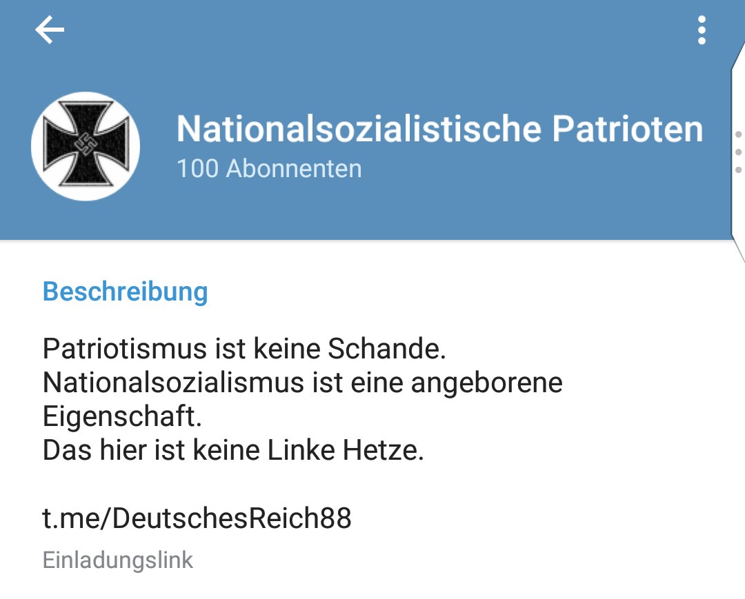 RABA_CGN's tweet photo. WiEder #Telegram: Kanal mit nach Paragraph 86 #StGB verbotener #Nazipropaganda, #Nazimusik
Mehr auf Facebook:
https://t.co/Y2SxyC3c7n https://t.co/ksC9SiFY1o