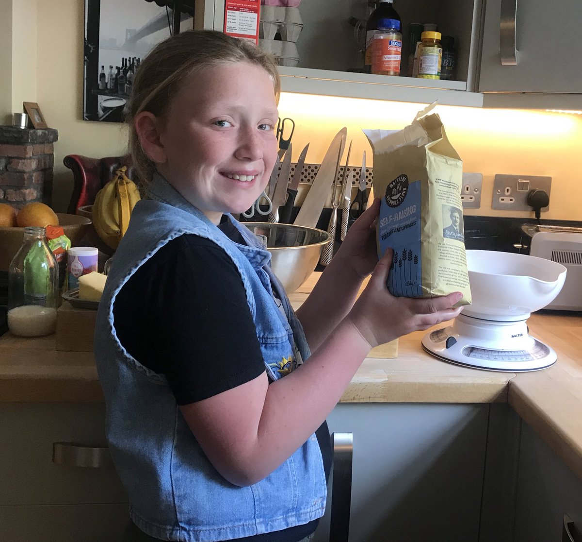 Sarahnrc's tweet photo. @St_Marys_Osb Baking scones for our VE celebrations! https://t.co/2Tw1BJt2aE