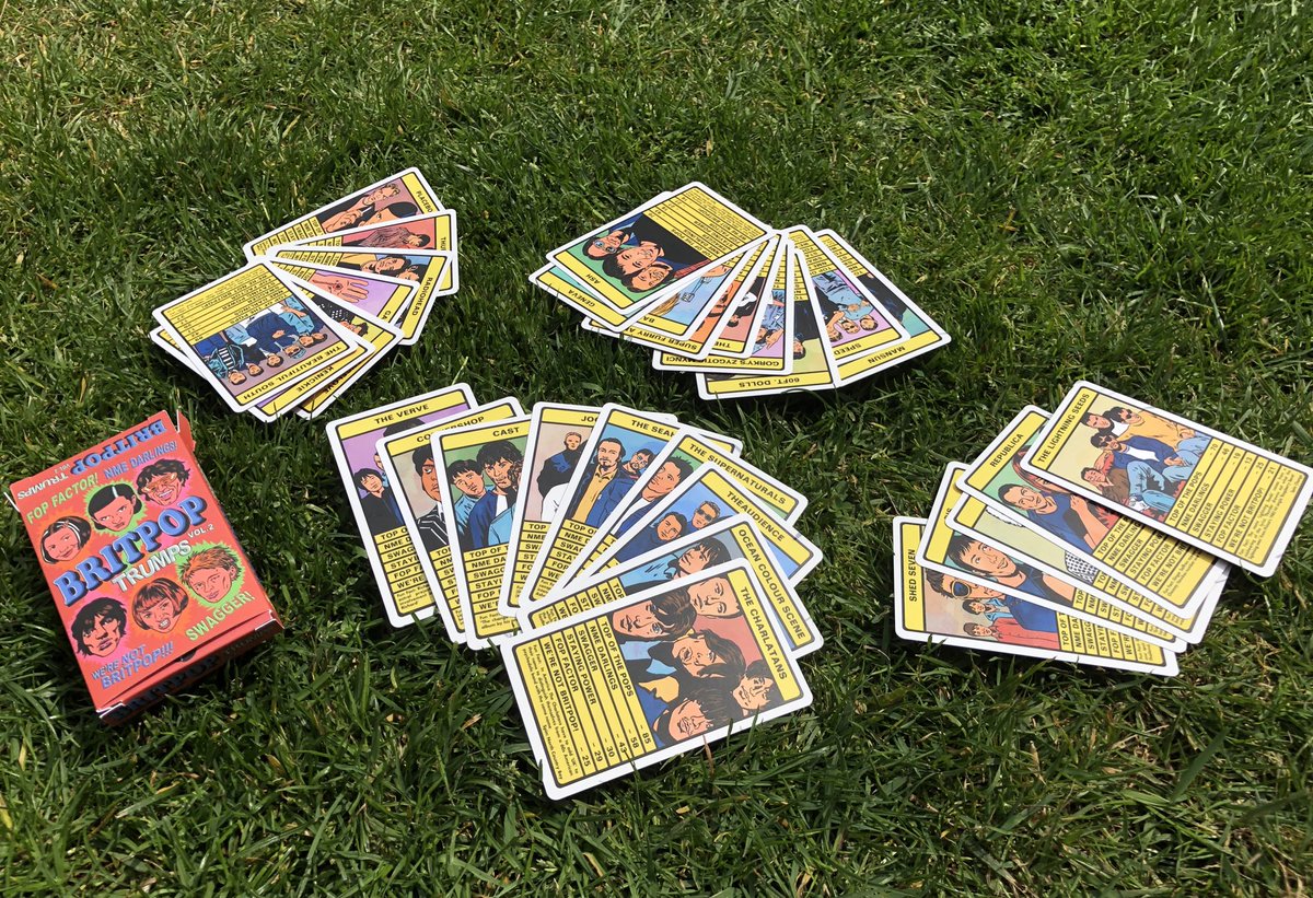 BritsPieces's tweet photo. Perfect weather for a game of Britpop Trumps in the sunshiiine!
https://t.co/INyV7o2T6A https://t.co/RzURsZiws3