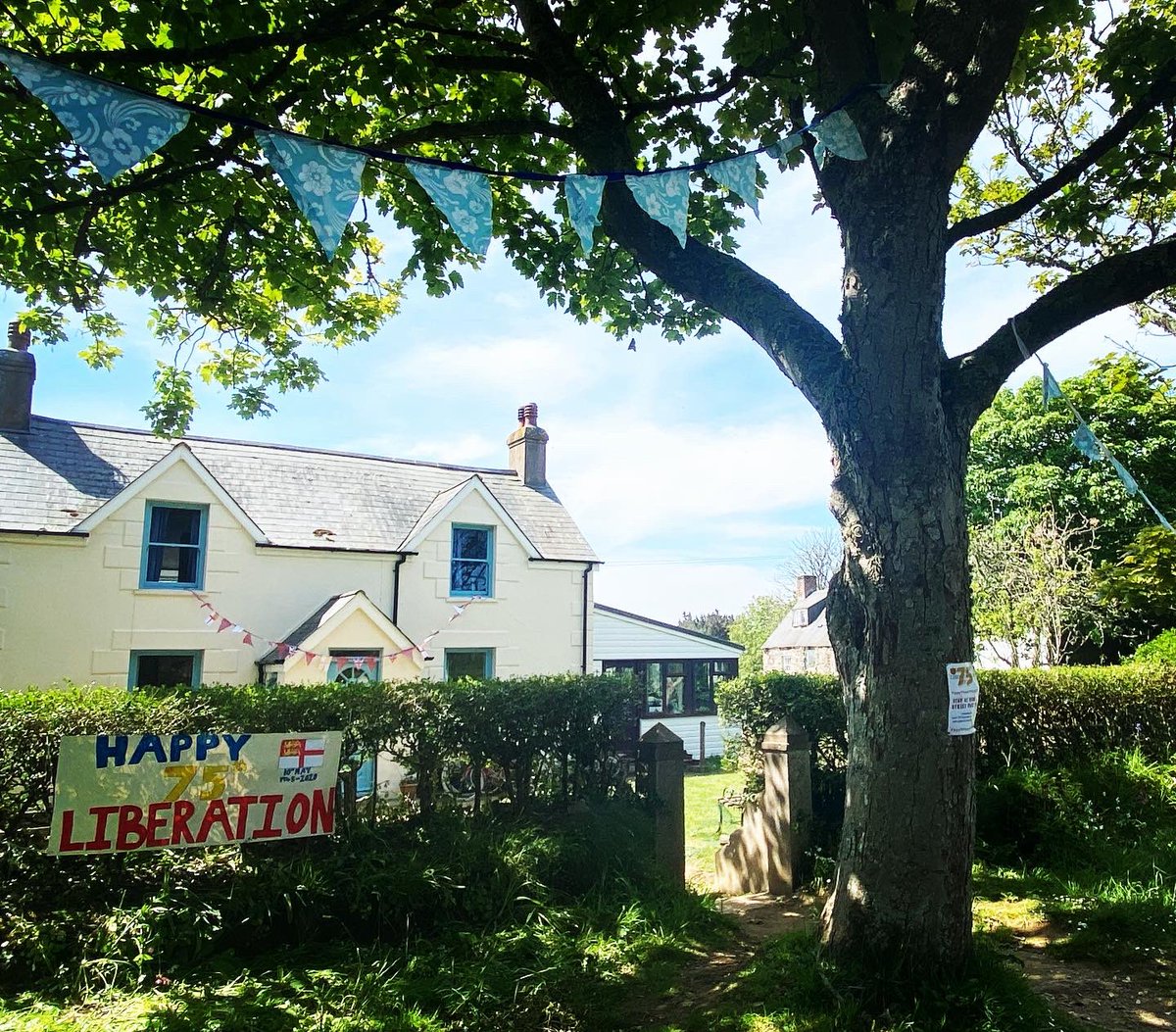SarkSummerFest's tweet photo. Here on our little island we are all getting ready for the 75th anniversary of the Liberation of Sark 🇬🇬🇬🇧 on Sunday 10th May.
Although we are in lockdown Sark will have a “Stay at home street party”🎉🎉
#neverstopcelebration
#75thanniversary 
#liberationday #channelislands https://t.co/LT0oFK8YFQ