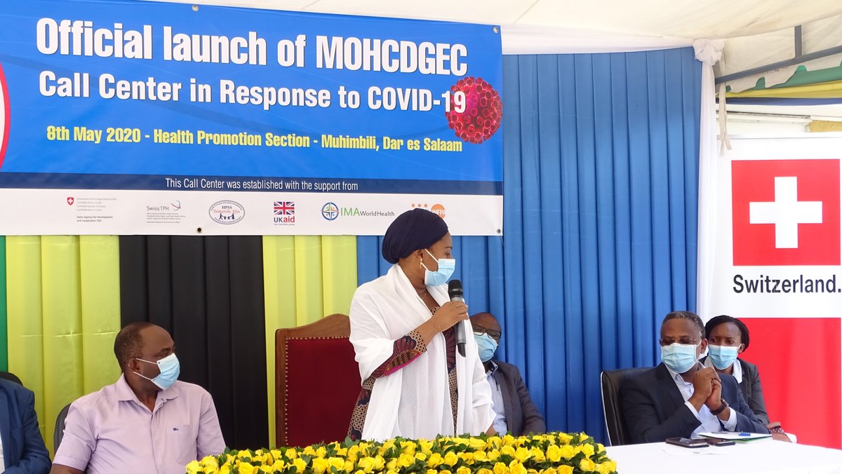 WHO_Tanzania's tweet image. @WHO_Tanzania Tunapambana pamoja dhidi ya #covid19TanzaniaAfyacall centre imezinduliwa leo. Itapokea simu 1000 kwa siku. Haifungwi. Piga 199. Hongera #MOH @elimuyaafya 
@umwalimu  
@USAIDTanzania @DFID_UK @SwissTPH
@simbanettz 
@UNFPATanzaniaWHO