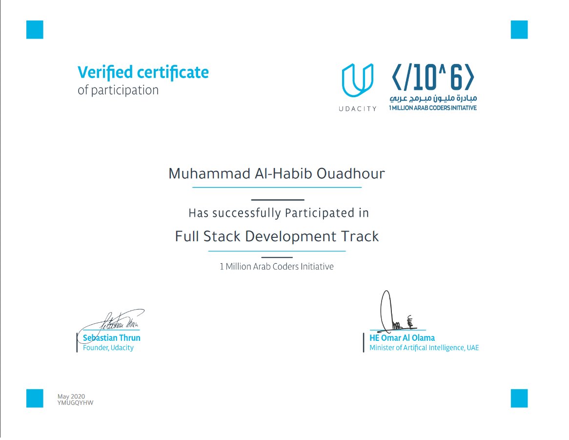 HOuadhour's tweet photo. Thanks #Udacity #1Mac https://t.co/mUgLj7p3PF