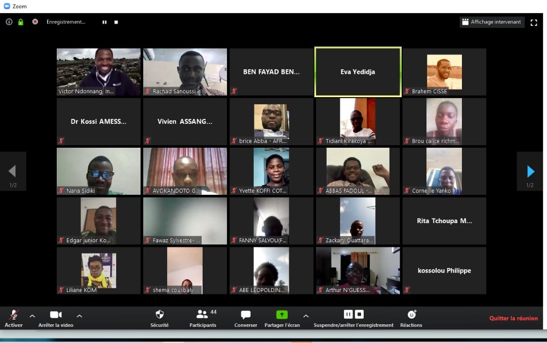 eva_ncho's tweet photo. #FamilyPic
Excellent moment de partage lors du 4e webinaire du #WAYIGFSummit2020
Merci à @abbabrice et @VictorNdonnang pr leur maîtrise du sujet 👏👏👏
Rdv la semaine prochaine pr le webinaire sur les #FakeNews avec @kenmognerigo et @cyriacgbogou https://t.co/eECNEiYSzq
