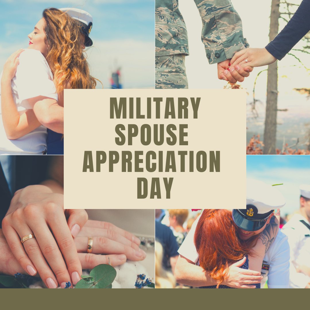 Behind every uniformed hero is a hero at home. Today, we honor and thank America’s military spouses for their sacrifices on #MilitarySpouseAppreciationDay!