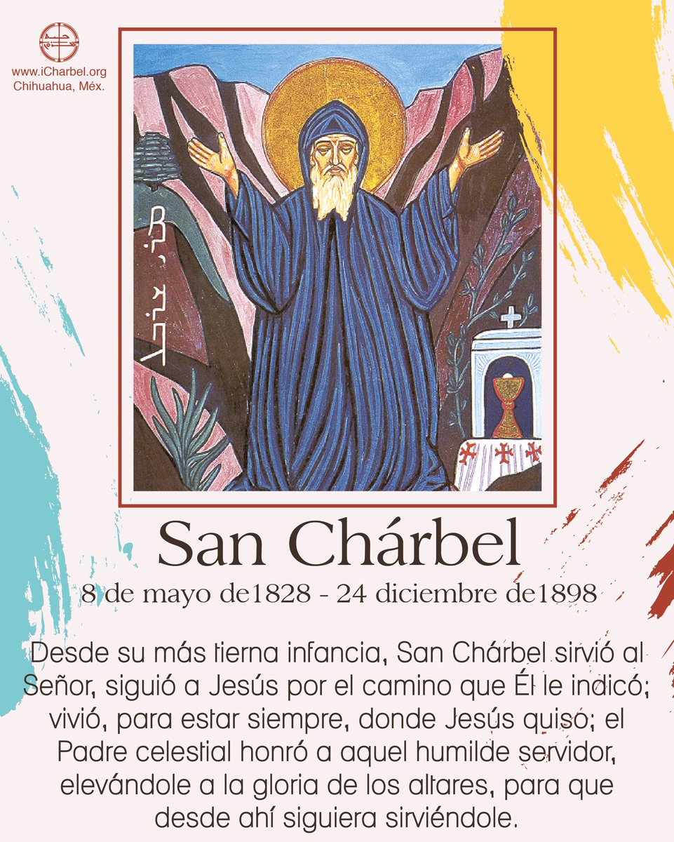 sancharbel_es's tweet photo. Tal día como hoy, un 8 de mayo de 1828, nació #sanChárbel https://t.co/Q8dzpnvvAn