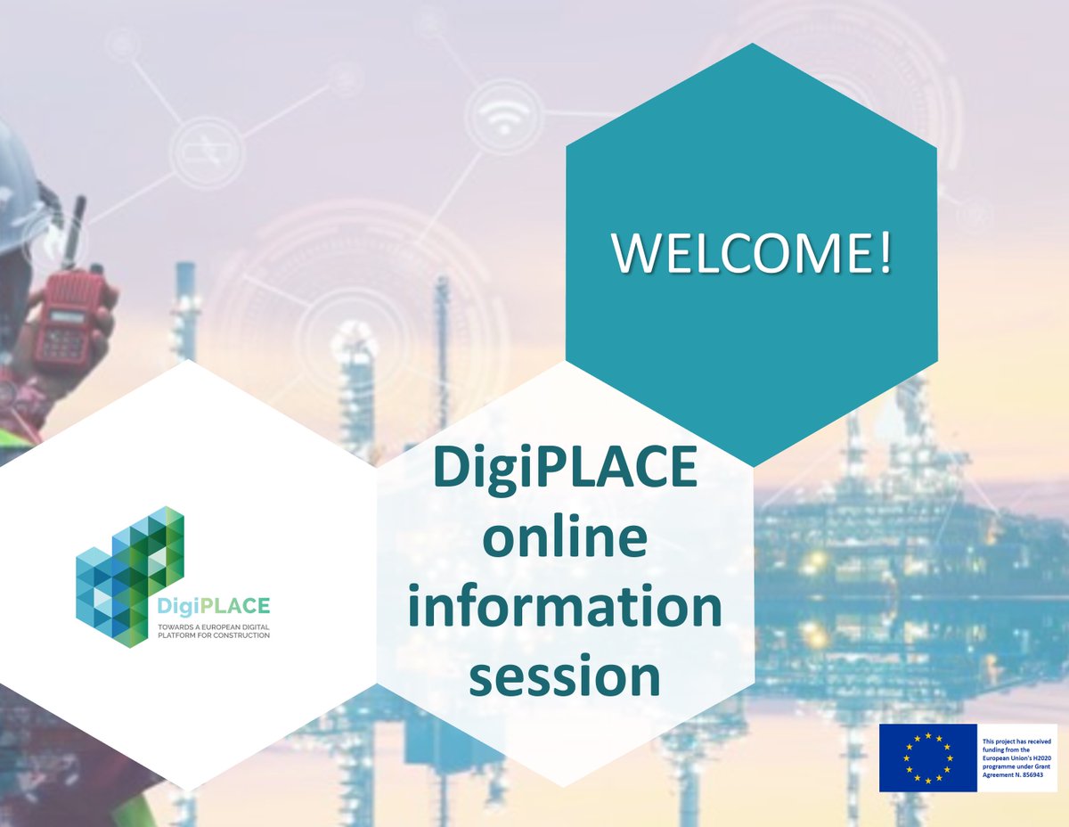 In case you have missed the DigiPLACE online information session last week, you can watch the recording from the full session here bit.ly/35P0osQ. Visit digiplaceproject.eu to stay informed about our events!