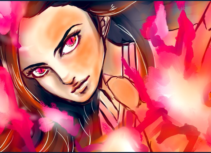 ねぎさん。さんがTwitterに投稿した竈門禰豆子(鬼滅の刃)のイラスト。