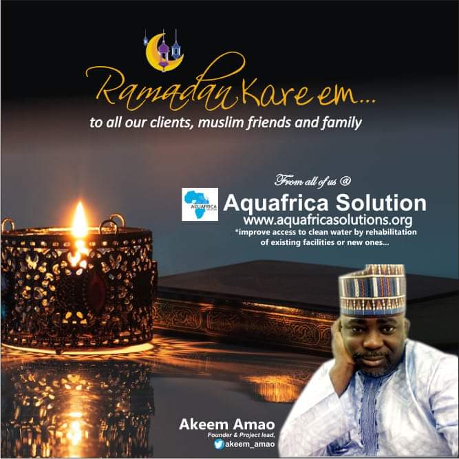 Adeyemiishola00's tweet photo. From the stables of Hon. @akeem_amao, Founder and Project Lead, Aquafrica_Solution.
#WaterIsLife
#RamadanKareem
#MyCaseIsDifferent
Cc
@kwaragong1
@akeem_amao
@Rayhmon3
@folamitaofeeq https://t.co/hs1xo9WhGs