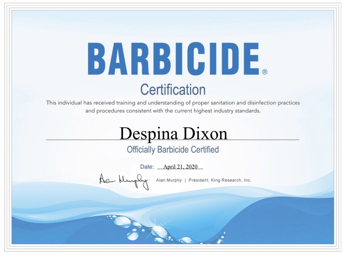 BodyBlissx's tweet photo. Barbicide Certified ✅ Hygiene is priority and key always... especially now! #gettingprepared #sanitise #disinfect #hygiene #clean #sterilise #staysafe 👍🏼 https://t.co/lo6n7GFnmH