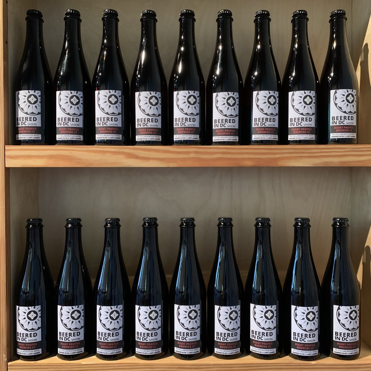 RightProperBeer's tweet photo. We have a few bottles remaining of Beered in DC for pickup at #RightProperShaw. We are temporarily sold out for #RightProperBrookland pickup and delivery. Stay tuned for another bottling next week! 
@barredindc  #dcbeer #beeredindc #bydcfordc https://t.co/re4C04lTUq