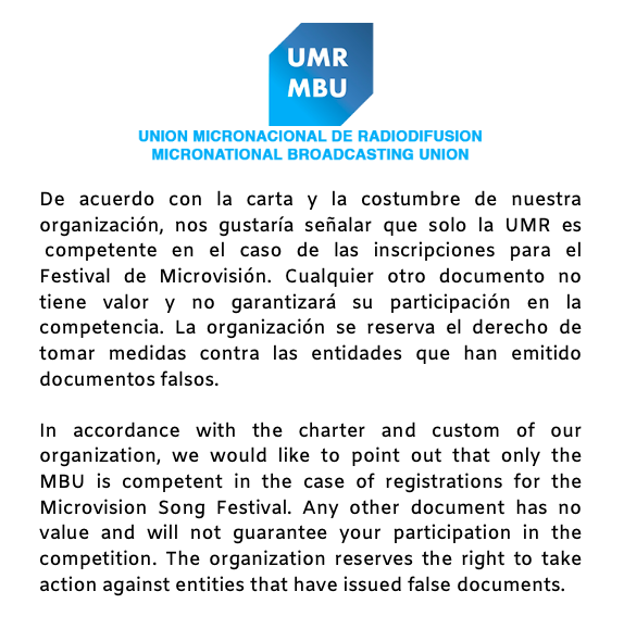 👉 Comunicado sobre documentos emitidos y no relacionados con la organización 

👉 Statement concerning documents issued and unrelated to the organization