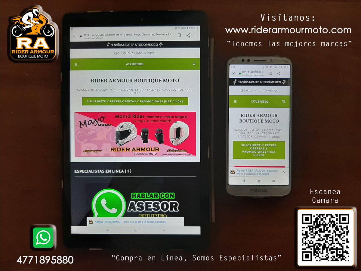 riderarmourmoto's tweet photo. Ingresa desde cualquier dispositivo a nuestra Pagina Web. 
 👉🌐 https://t.co/RHDLq4lMyx👈

¿ Tienes alguna duda con nuestros Productos ? 
Thony te atiende 📱https://t.co/r2reJiCl0g

📦 Envió Gratis a todo el País.
🔄 Cambio por talla Gratis y Fácil.

#YoSoyRider #YoRiderArmour https://t.co/NUhAWVqKir