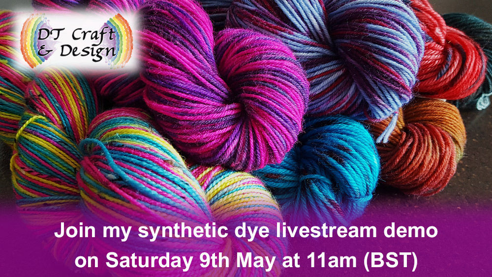 dtcrafts's tweet photo. Follow the link below to join my livestream synthetic dye demo at 11am (BST) tomorrow!
https://t.co/zGutJpg3fW
#handDyeing #handDyes #procion #acidDyes #KoolAid #yarn #yarnDyeing #fibre #fiber #dyeing https://t.co/Jbqq81sGHN