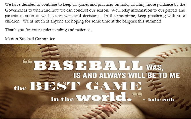 MC Baseball (@marioncbaseball) on Twitter photo 