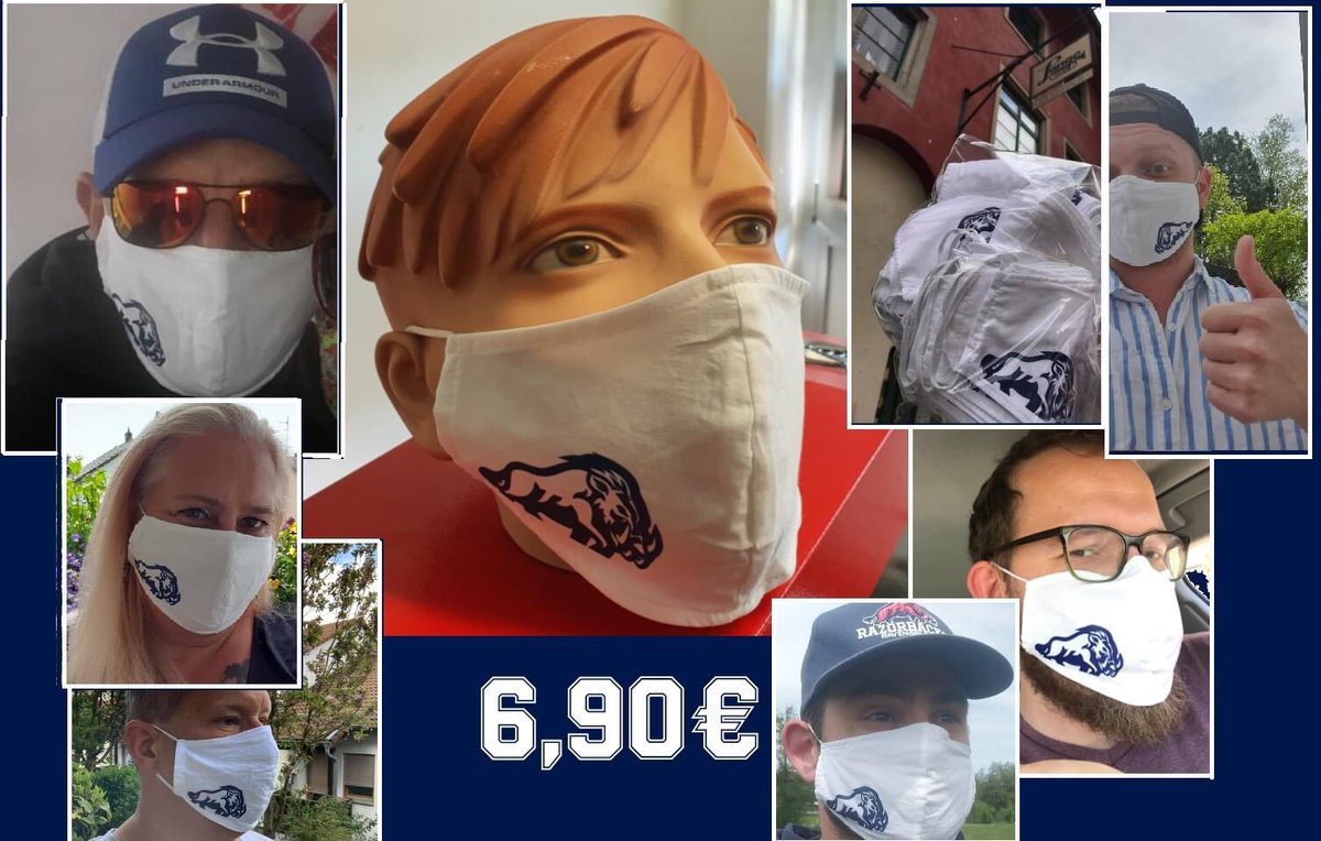 RV_Razorbacks's tweet photo. #RazorbacksMaskenball
Quizfrage: Woran erkennt man einen #Razorbacks Fan in Zeiten von Maskenpflicht?
Genau... am Logo auf seiner Maske 🤣
...also zeigt her eure Masken #RazorbacksFamily
Ihr habt noch keine? Kein Problem bei unserem Partner @MusikhausLange gibt's noch einige... https://t.co/5hhjbzFkXw