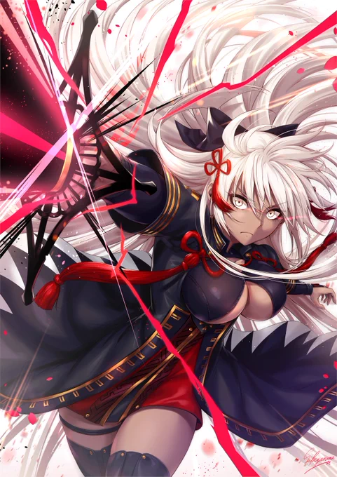 魔神沖田『なんかすごいビーム!』
#FGO #FateGO 