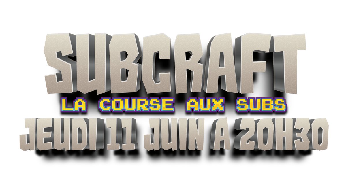LE SUBCRAFT EST LA !
Un FFS #minecraft ça vous tente ? 100 streamers qui s'affrontent pour remporter jusqu'à 100 subs #twitch !!
Vous avez 30 jours pour vous inscrire !
#RT apprécié 😗 
+d'infos et inscription : subcraft.vaykhin.fr