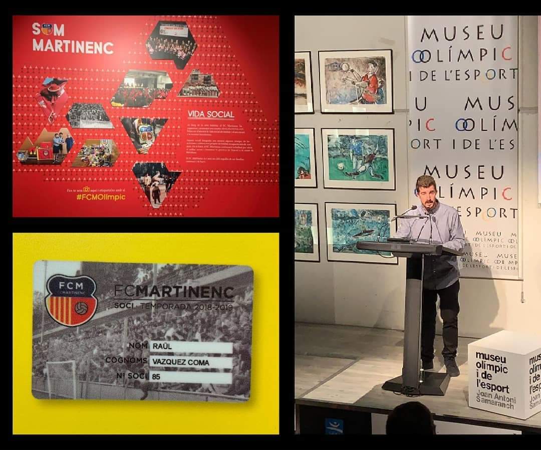 rvcoma's tweet image. 08/05/2019 ... Recuerdos imposibles de olvidar...Inauguración Exposición "Club Centenari: FC Martinenc" #sommartinenc  #exposicion #barcelona @martinenc