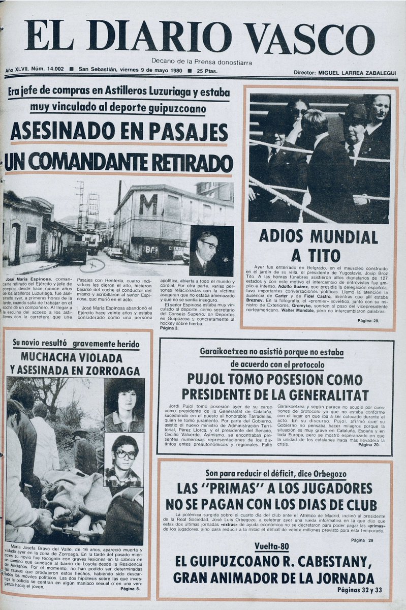 MemorialVT's tweet photo. ATAÚDES BLANCOS DEL TERRORISMO 

Recordamos a la estudiante de 16 años, MARÍA JOSÉ BRAVO DEL VALLE violada y asesinada por ultraderechistas en San Sebastián, 8 mayo 1980. Se encontraba paseando con su pareja F. Javier Rueda Alonso (herido) cuando fueron atacados salvajemente. https://t.co/MH8vAN8nuf
